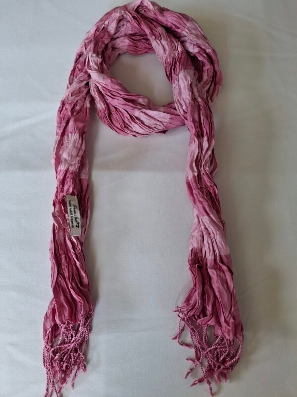 Fular Pembe Desenli