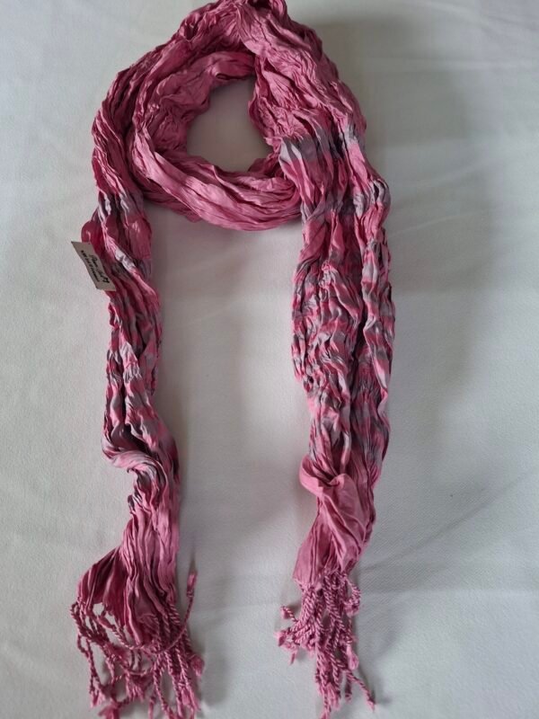 Fular Pembe Desenli